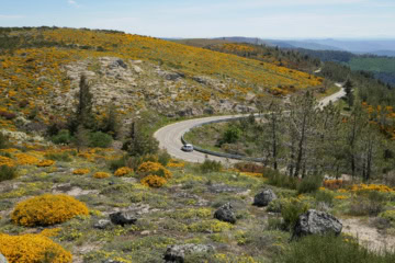Auto bei einem Roadtrip in Portugal