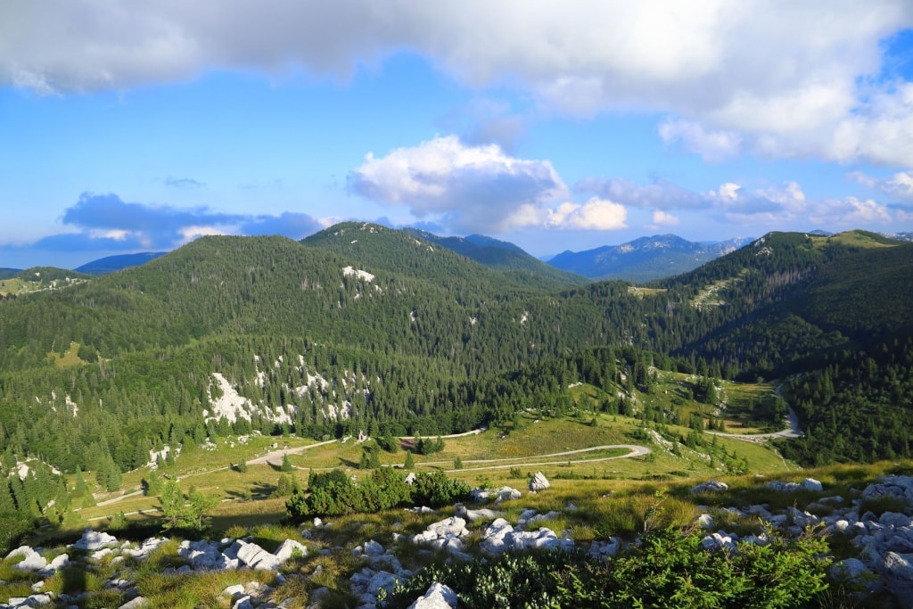 Landschaft im Nationalpark Zavizan in Kroatien 
