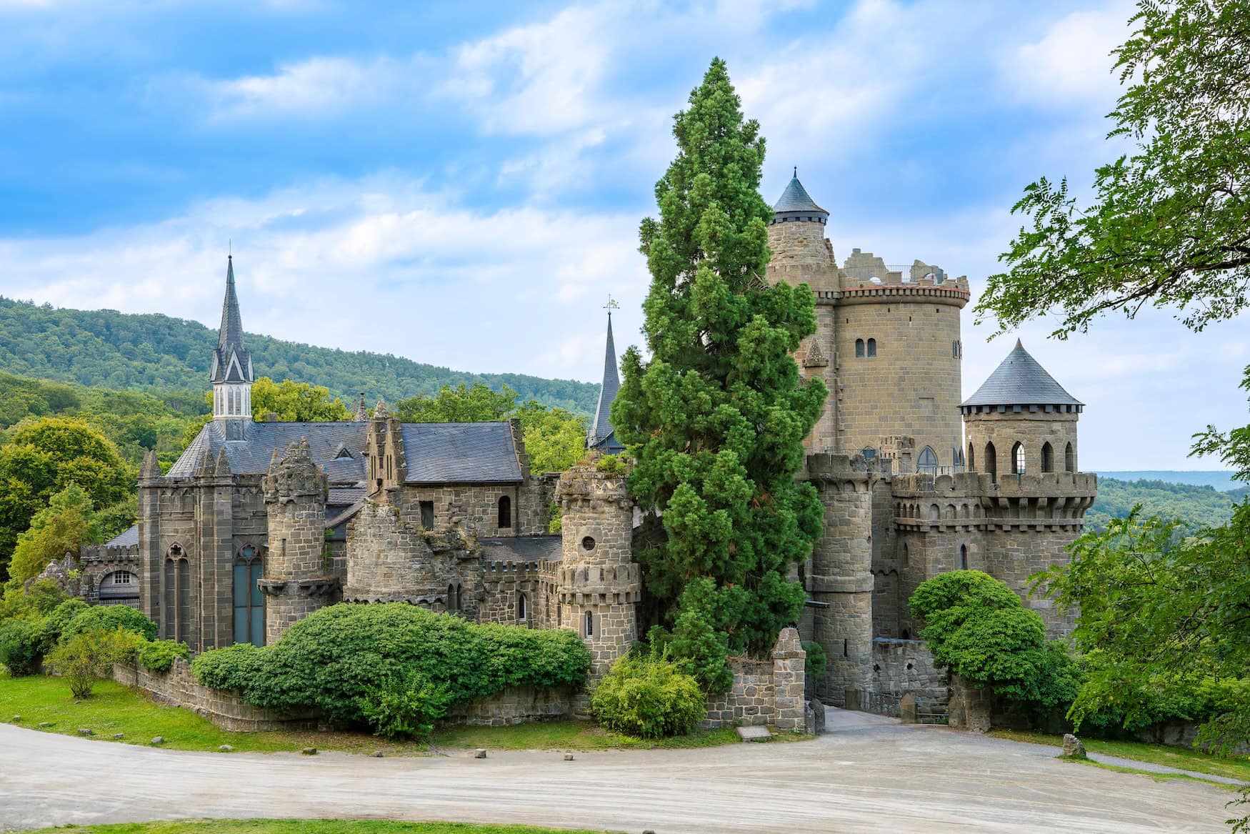 Die Löwenburg in Hessen.