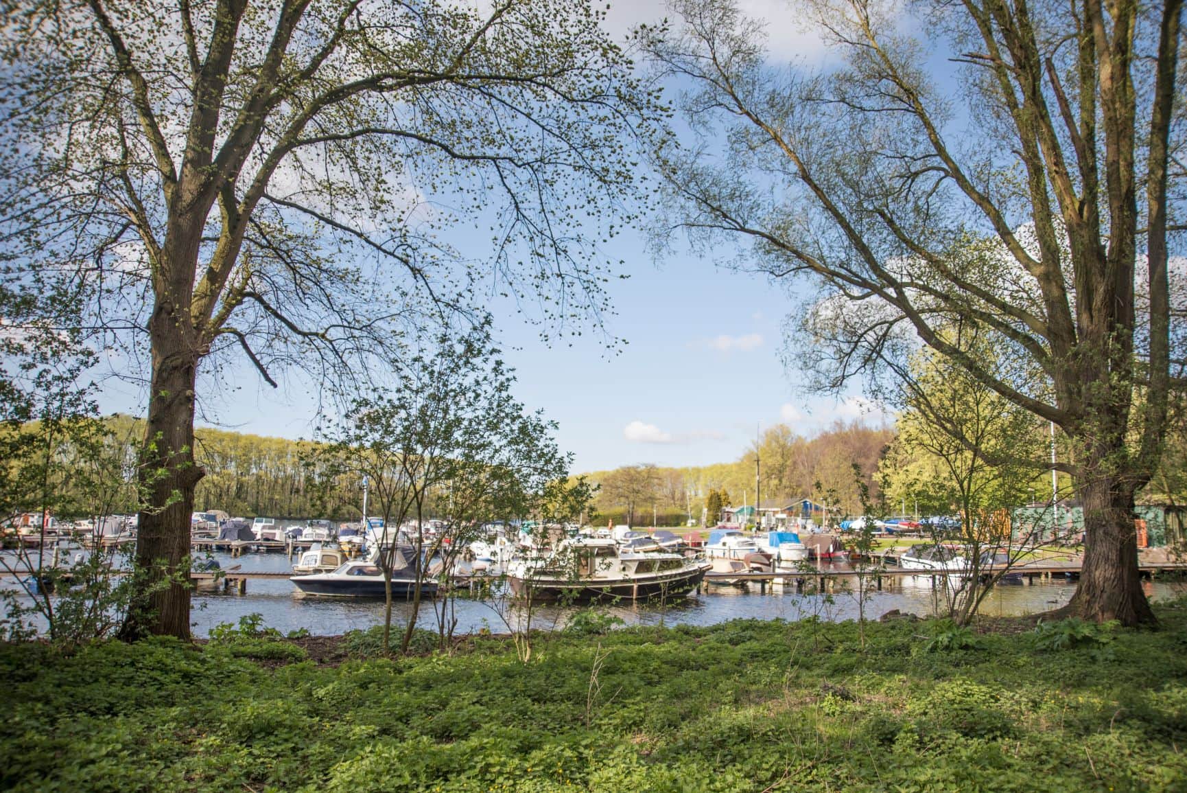 Hafen in Sloterpark bei Amsterdam