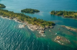 Isle Royal in Michigan aus der Vogelperspektive