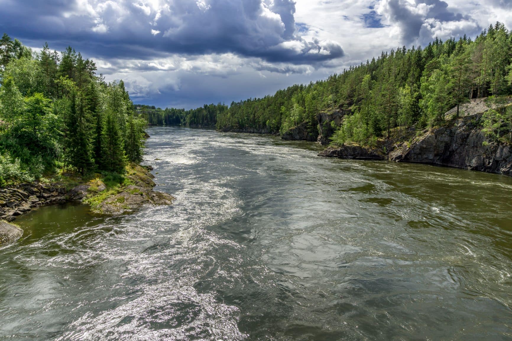 Fluss Glomma in Norwegen 