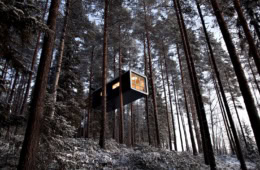 Treehotel, ein Luxus Baumhaus Hotel in Schweden