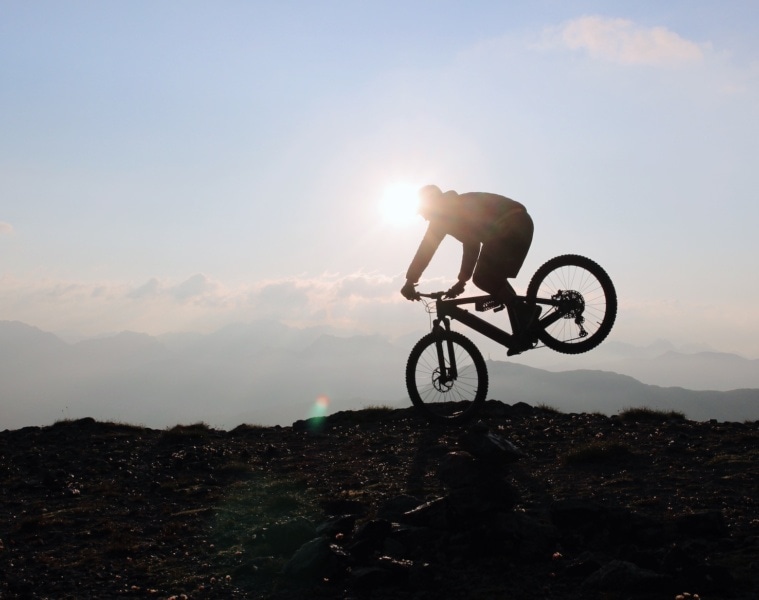 Mountainbiker können in Livigno ihr Können unter Beweis stellen.