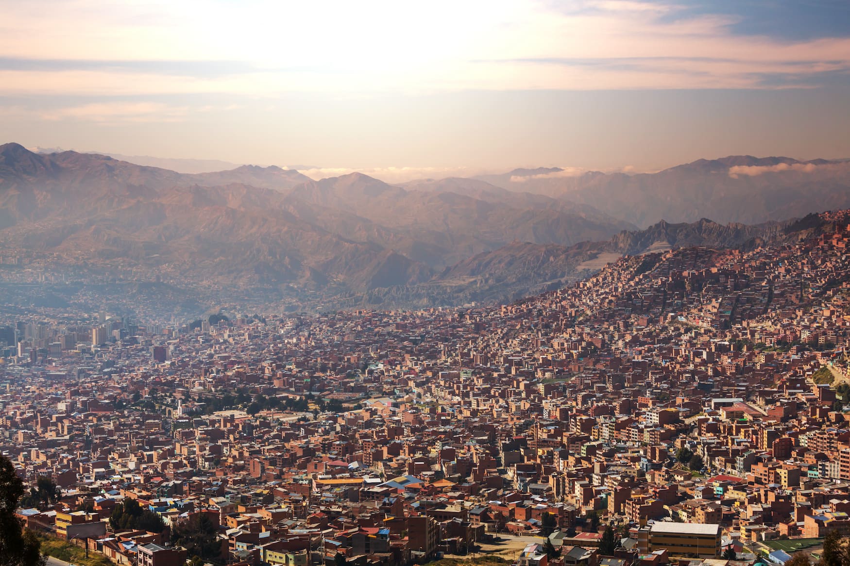 Einblick in das Tal von La Paz