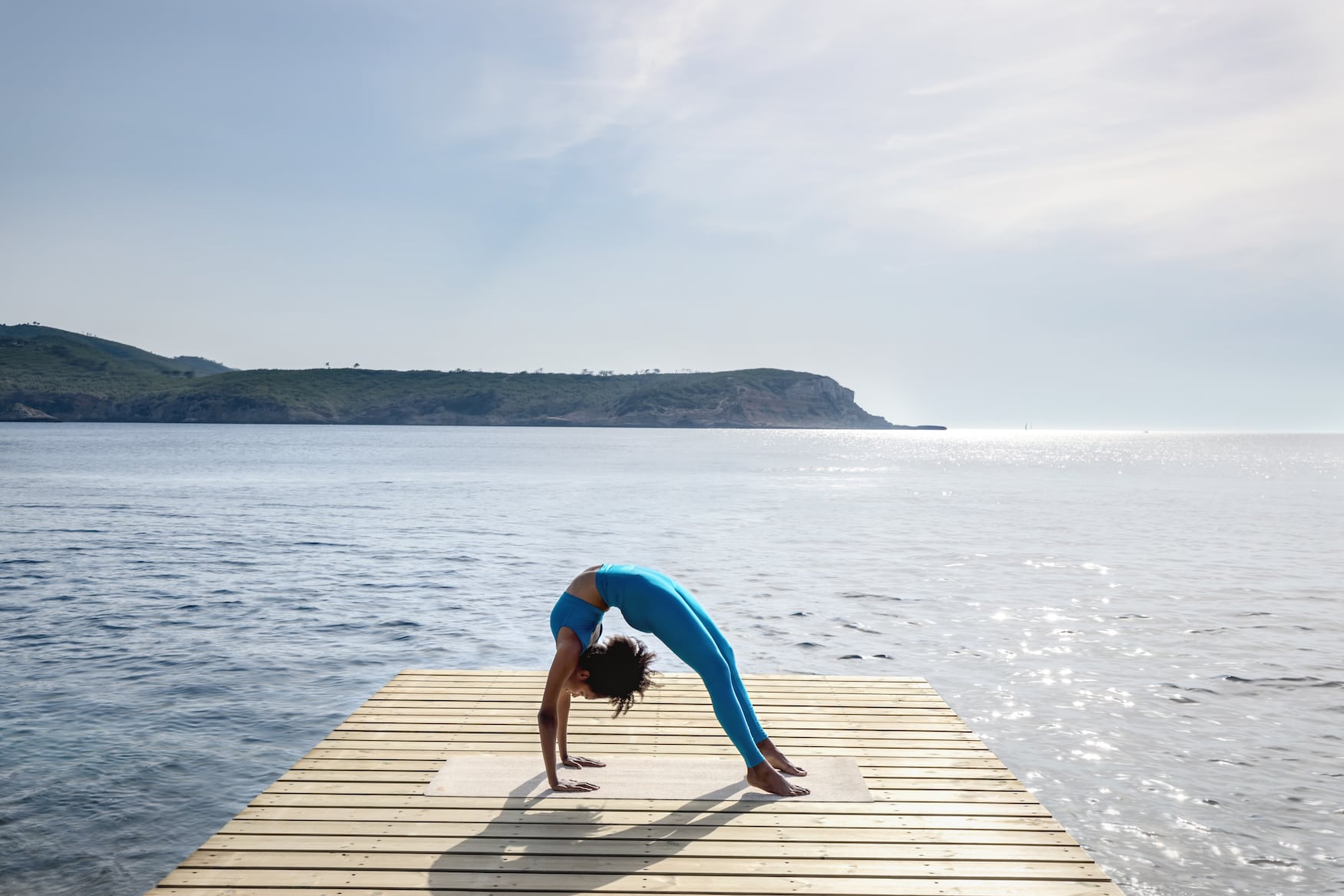 Yoga an der Bucht von Xarraca