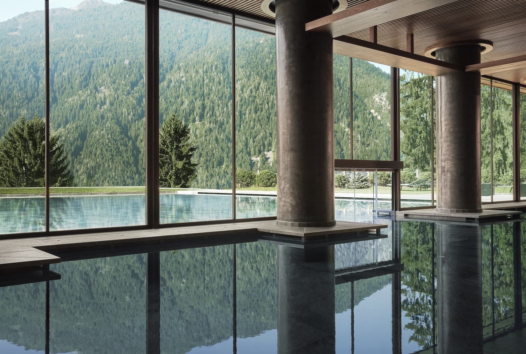 Einer der schönsten Hotel-Spas in den Alpen im Lefay Resort & SPA Dolomiti