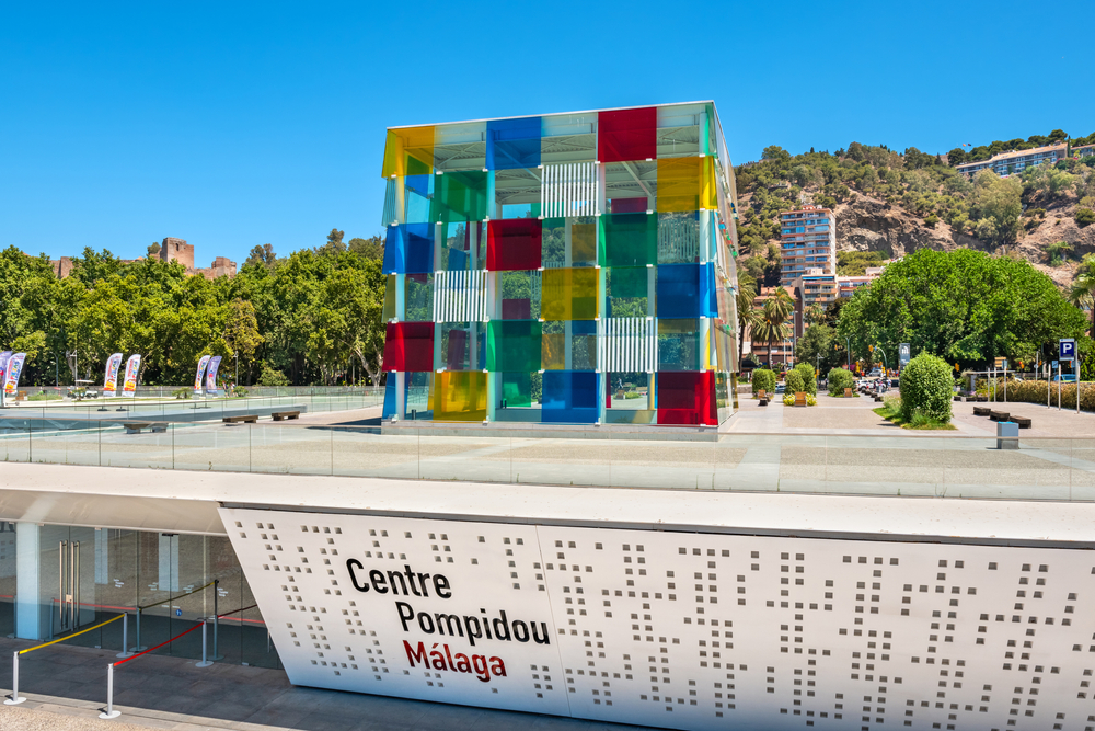 Centre Pompidou in Malaga von außen 