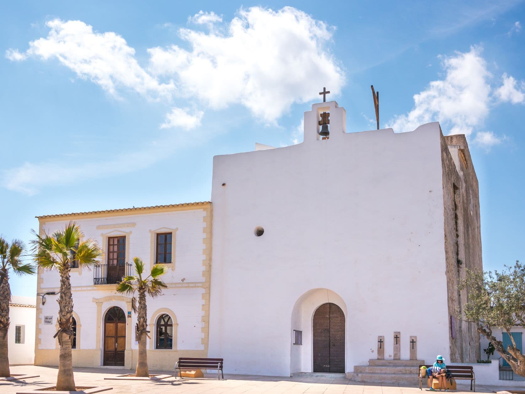Kirche San Francesc auf Formentera 
