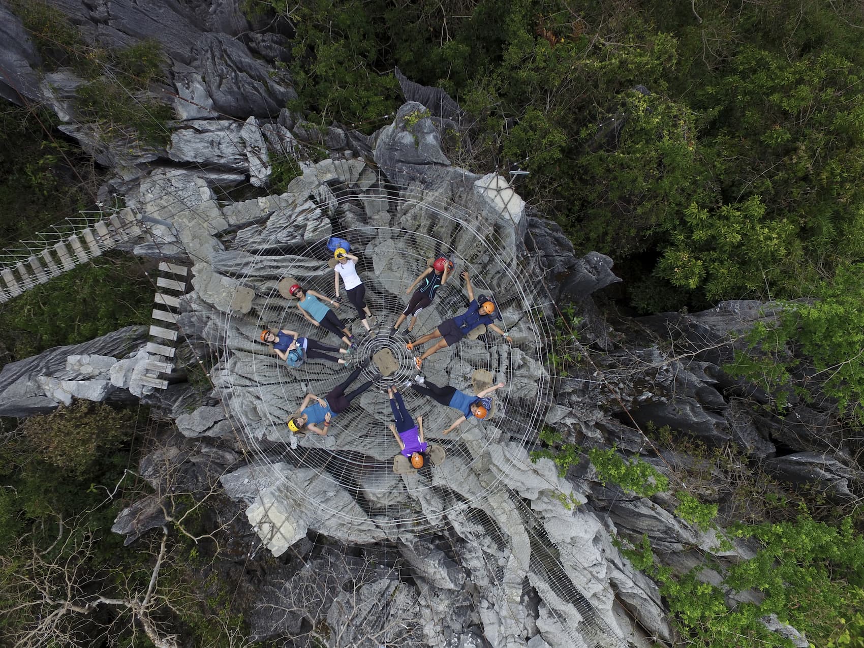 Felsen im Calabarzon Masungi Georeserve auf den Philippinen