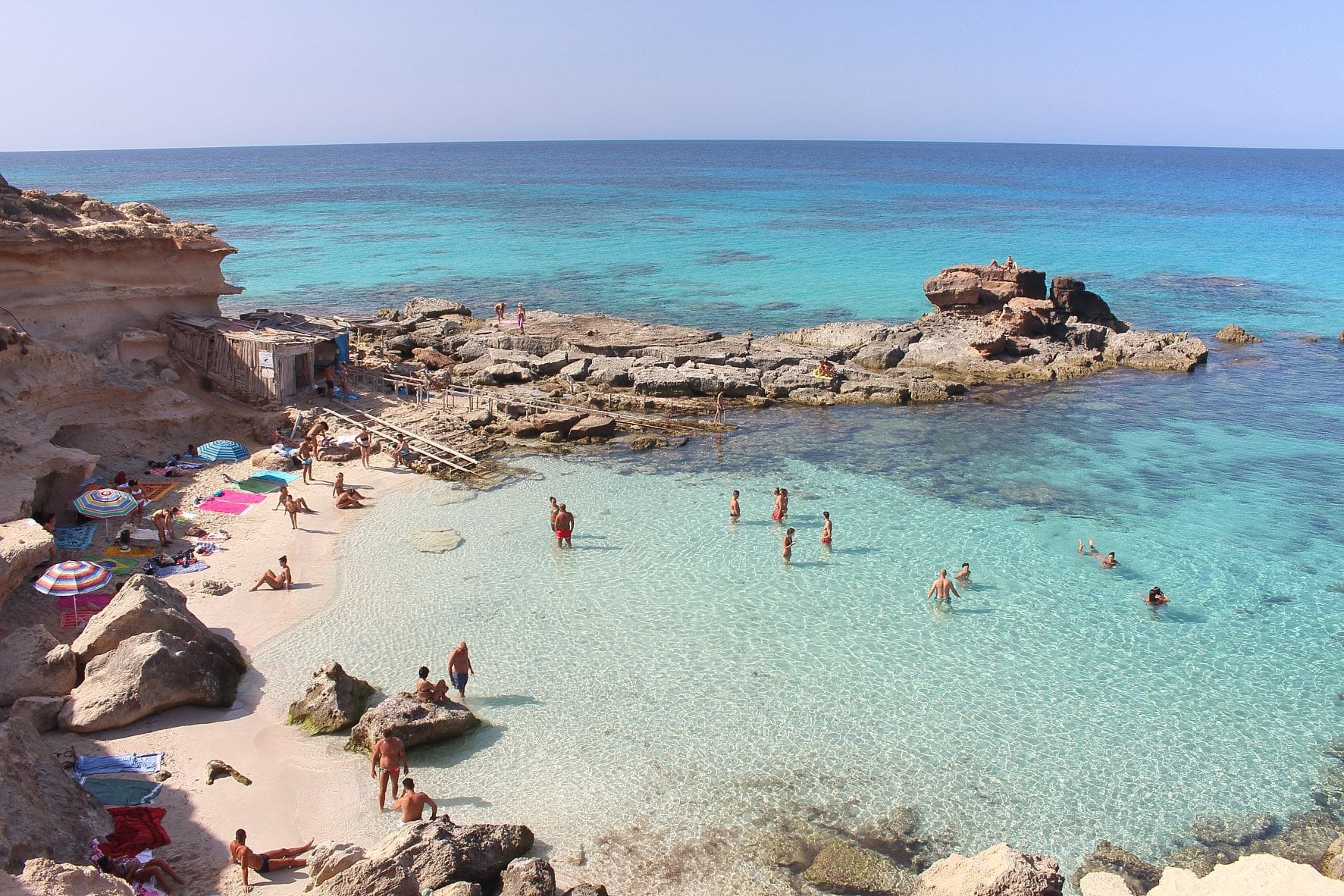 Strand Caló des Mort auf Formentera 