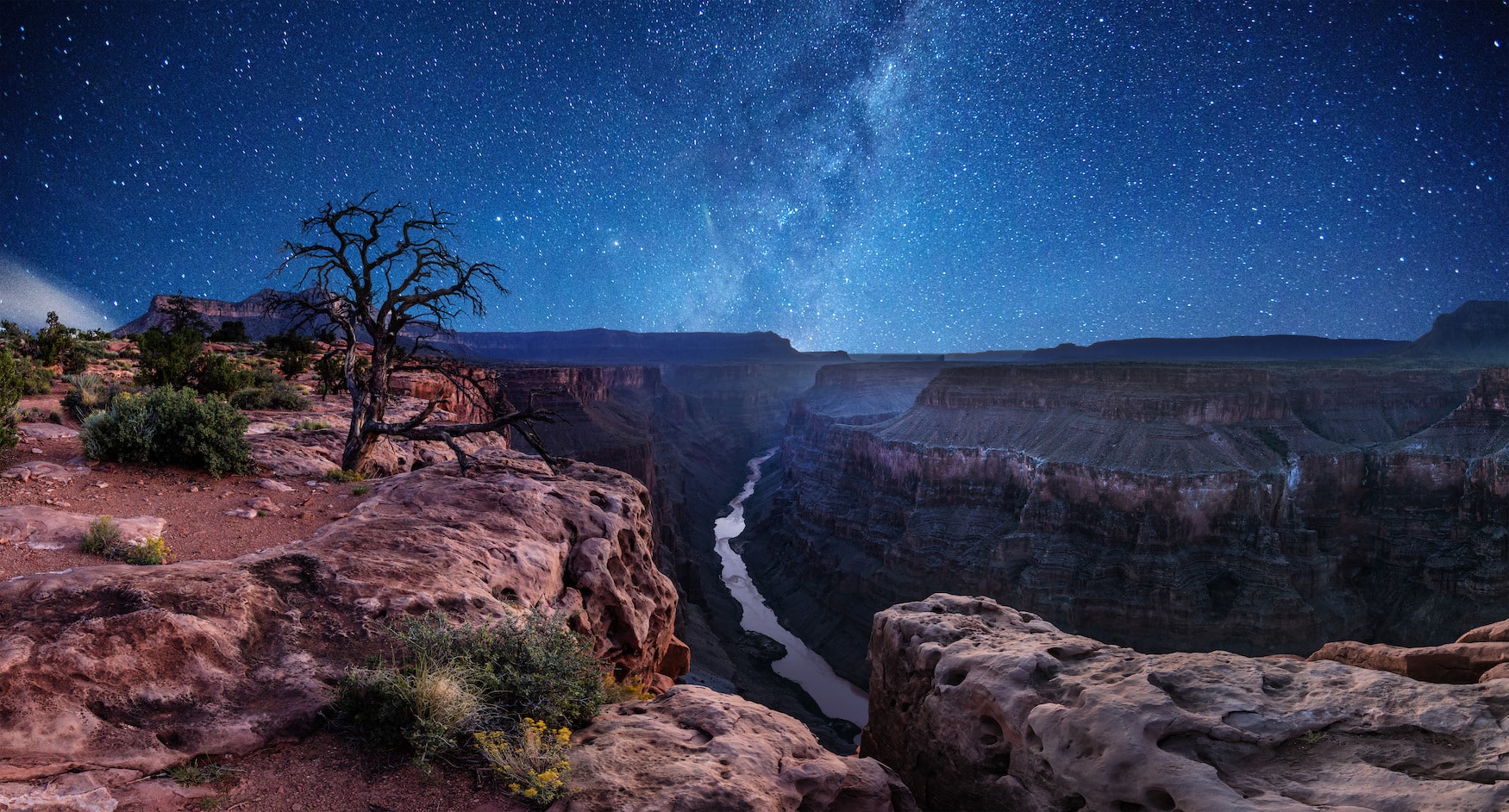 Sternenhimmel über dem Grand Canyon National Park