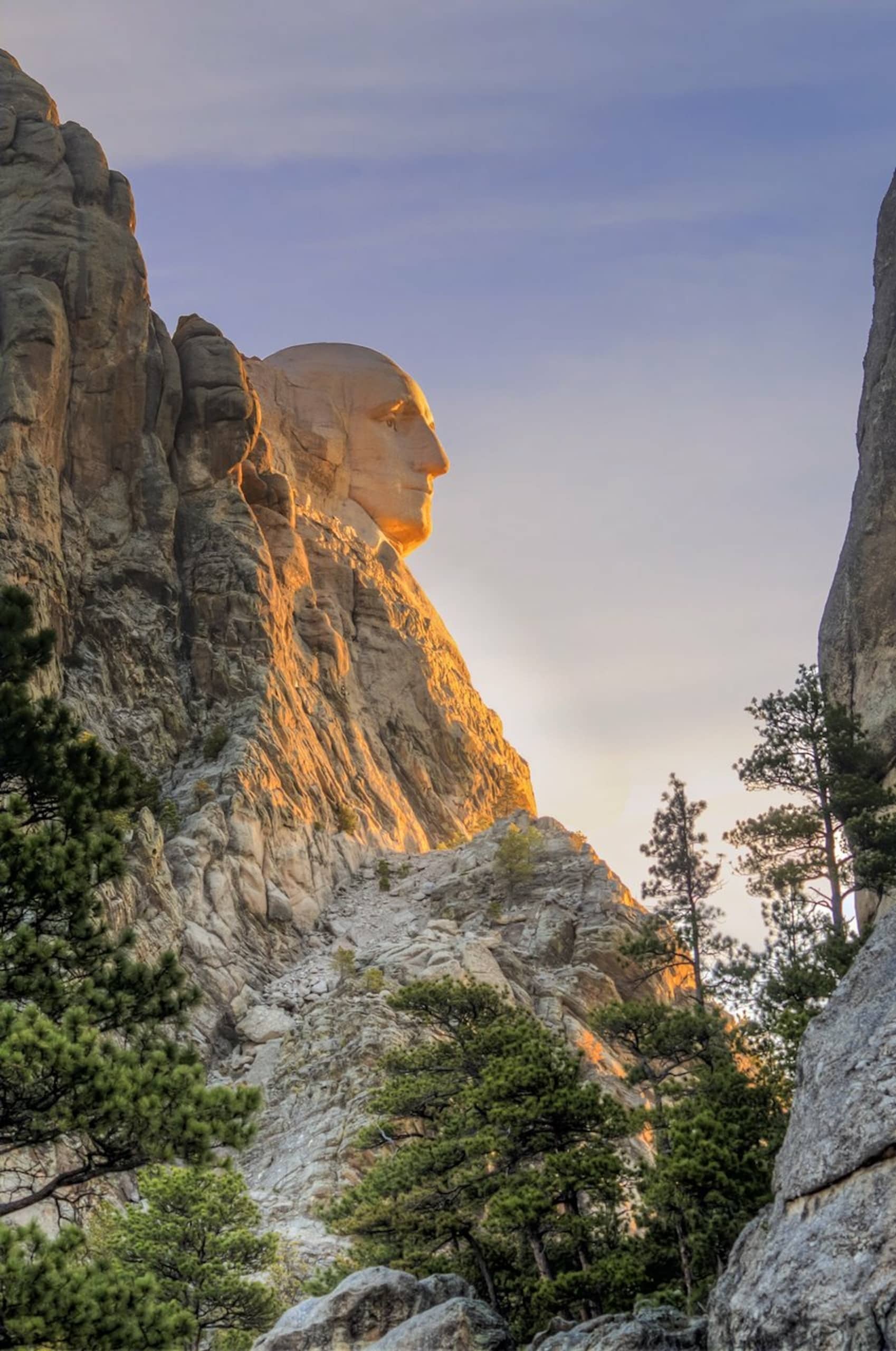 Mount Rushmore in der Morgensonne