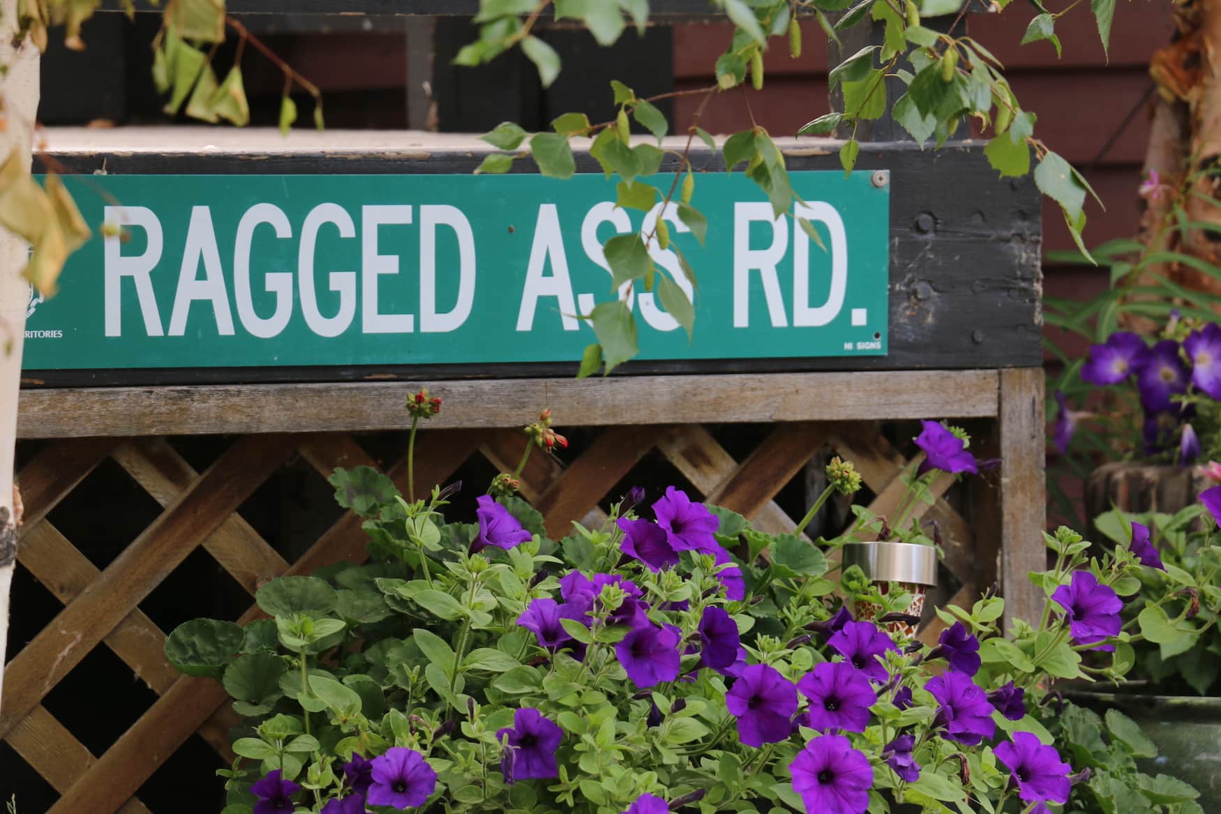 Ragged Ass Road in Yellowknife Old Town