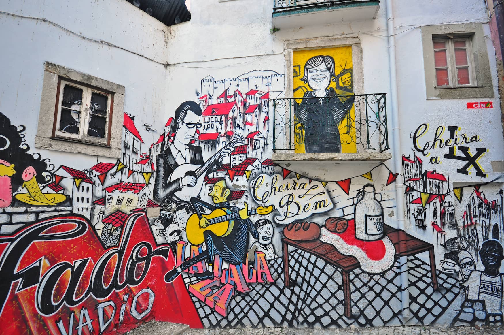 Eine der besten Street Art Städte ist Lissabon