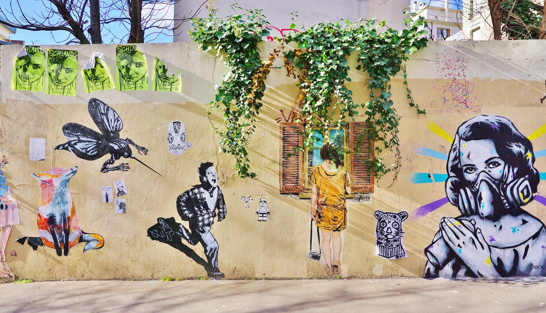 Street Art in den Straßen von Paris, einer der besten Street Art Städte weltweit