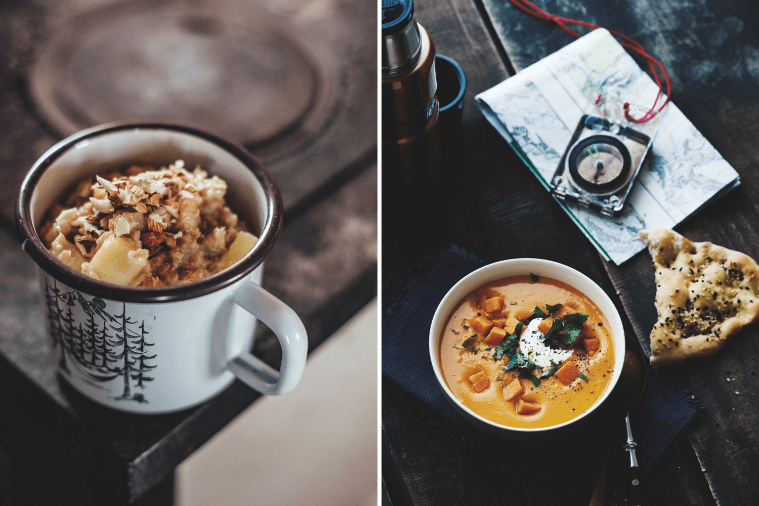 Porridge und Suppe aus dem Kochbuch The Great Outdoors Winterküche