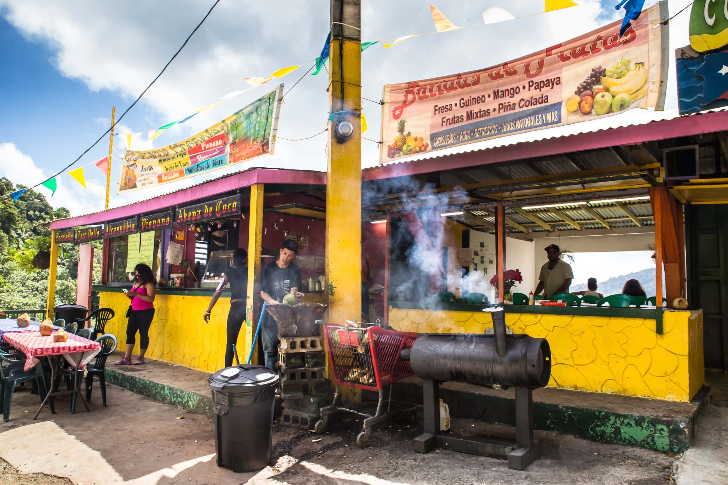 Essen in der Karibik: Streetfood-Stände in Puerto Rico