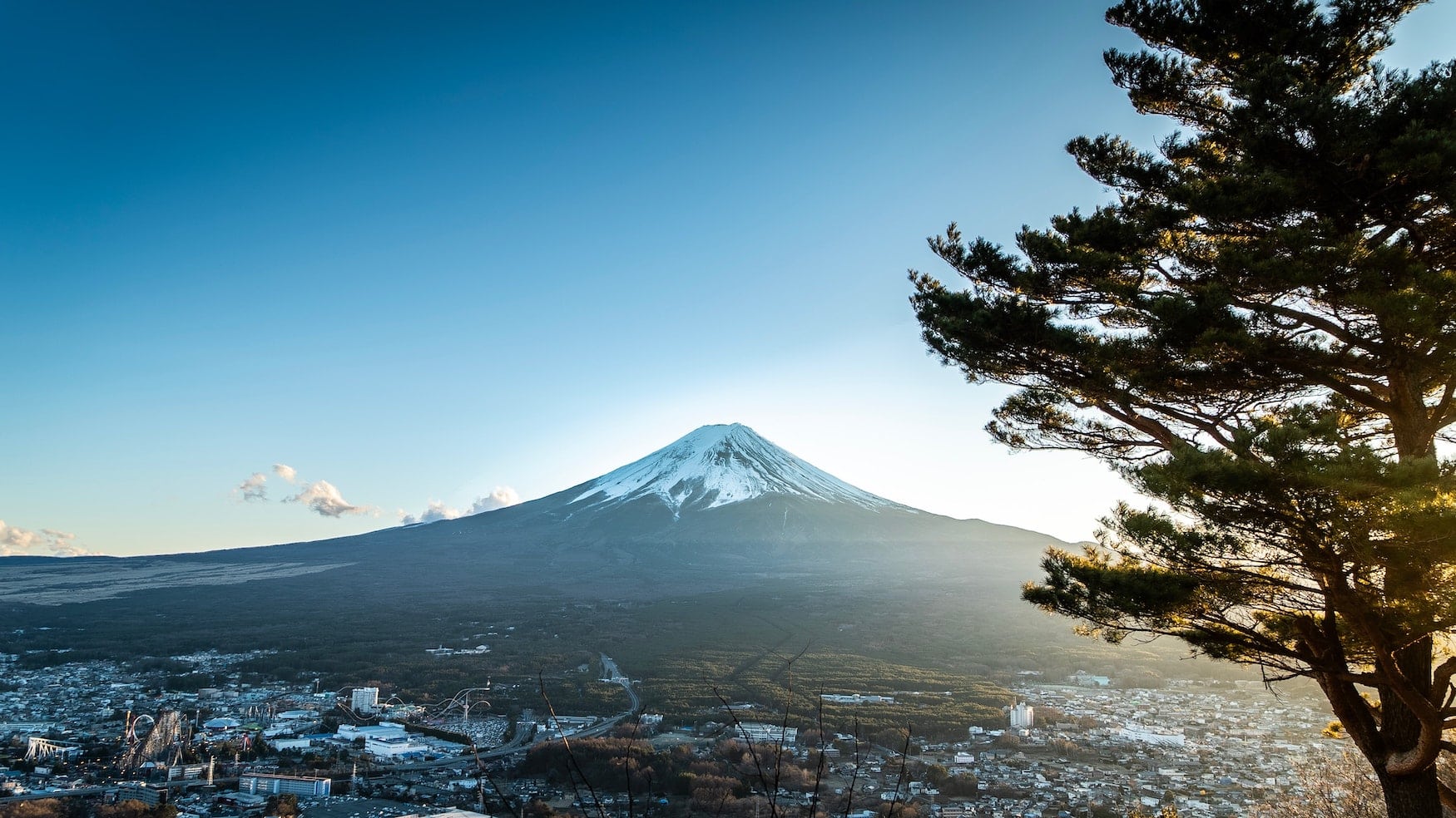 Fuji Vulkan in Japan, an dessen Hängen auch Wein hergestellt wird