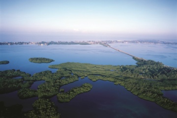 Anna Maria Island in der Palma Sola Bay in Florida