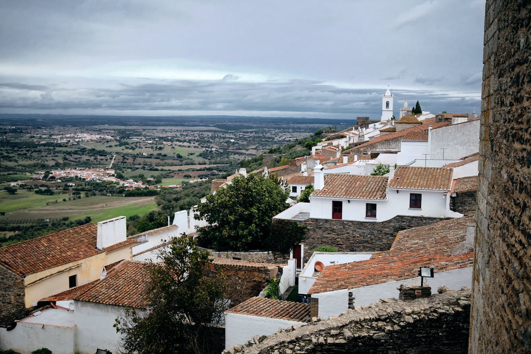 Ausblick vom Castelo de Monsaraz im Alentejo