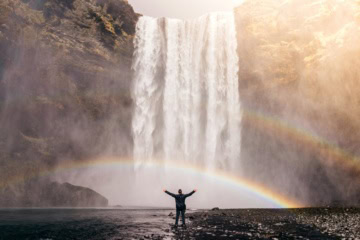 Spektakulärer Wasserfall