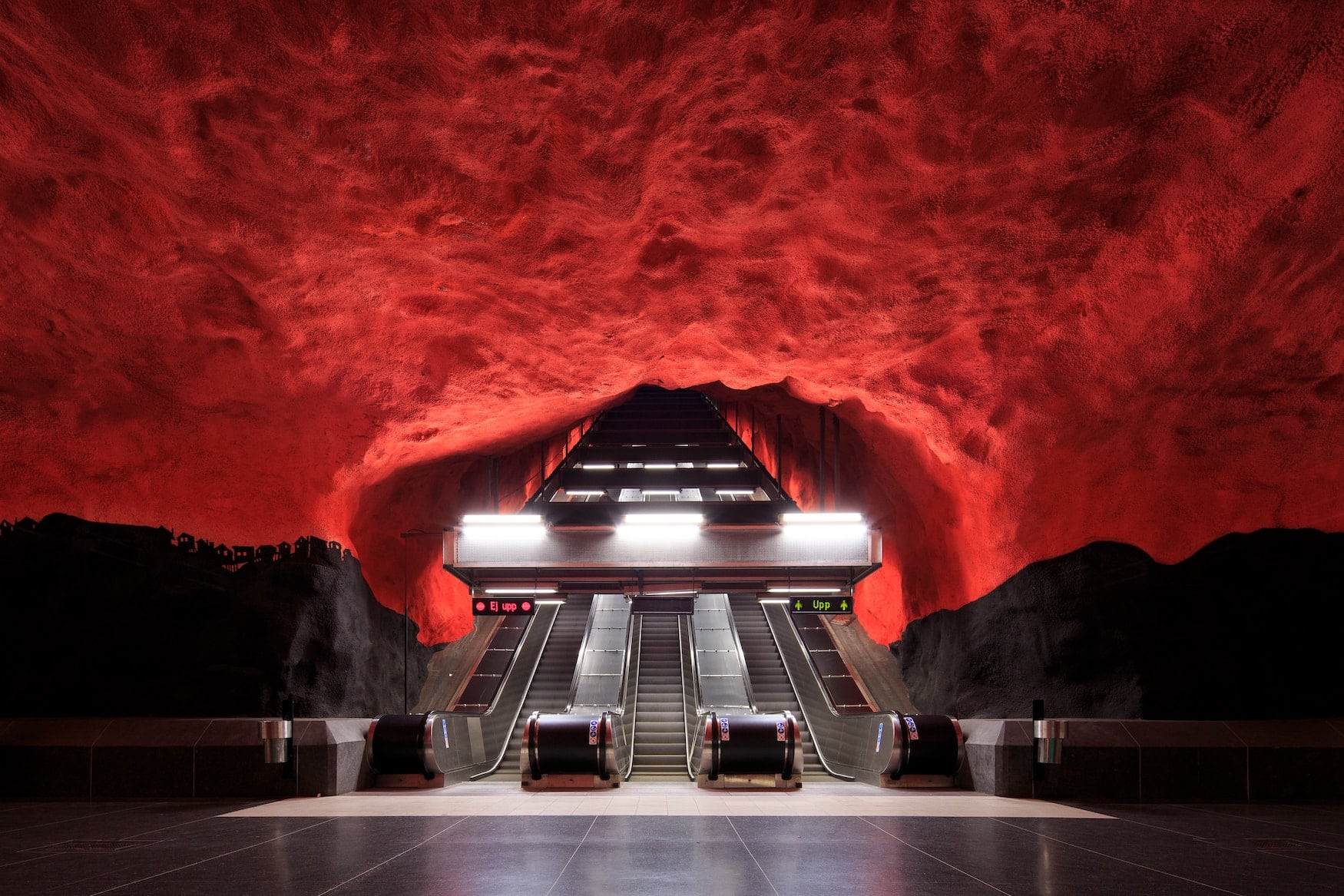 Tunnelbana - Colorful metro stations in Stockholm