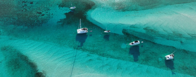 Segelyachten im Exuma Land and Yea Park