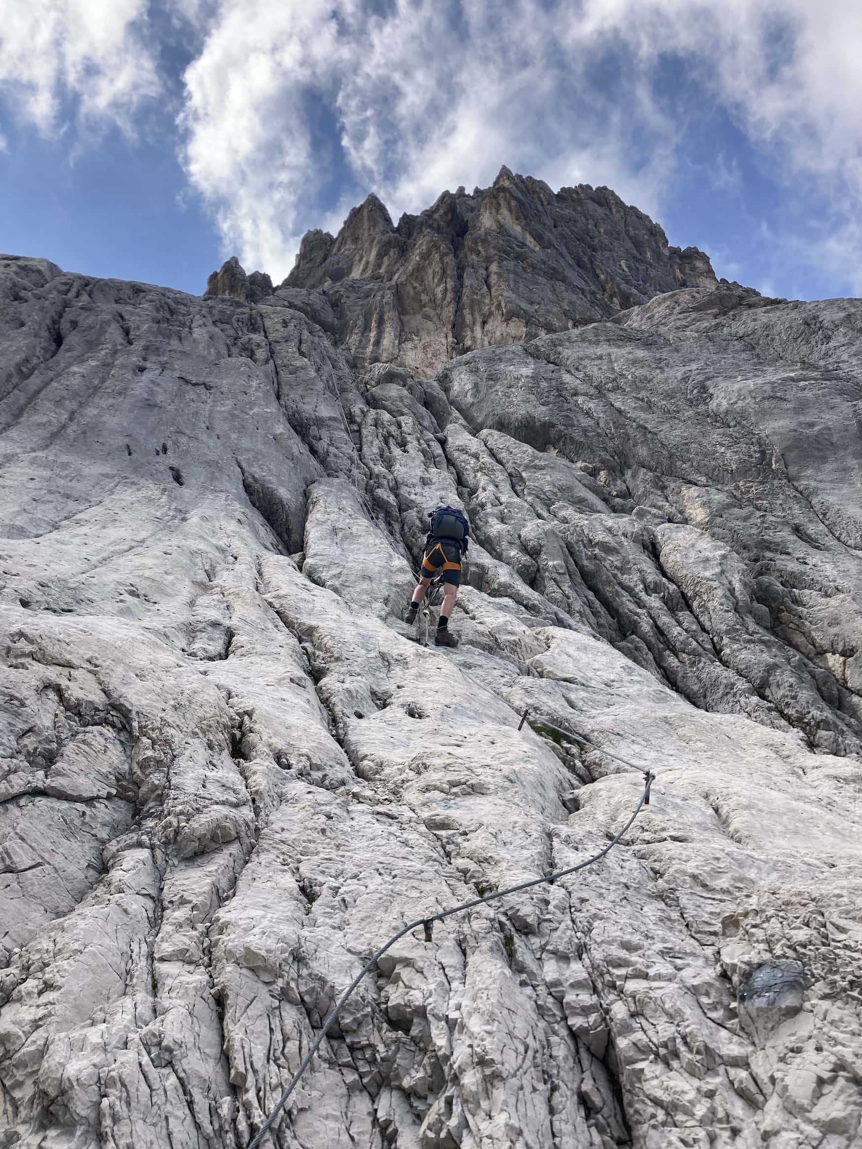 Klettersteige zum Gletscher in den Dolomiten