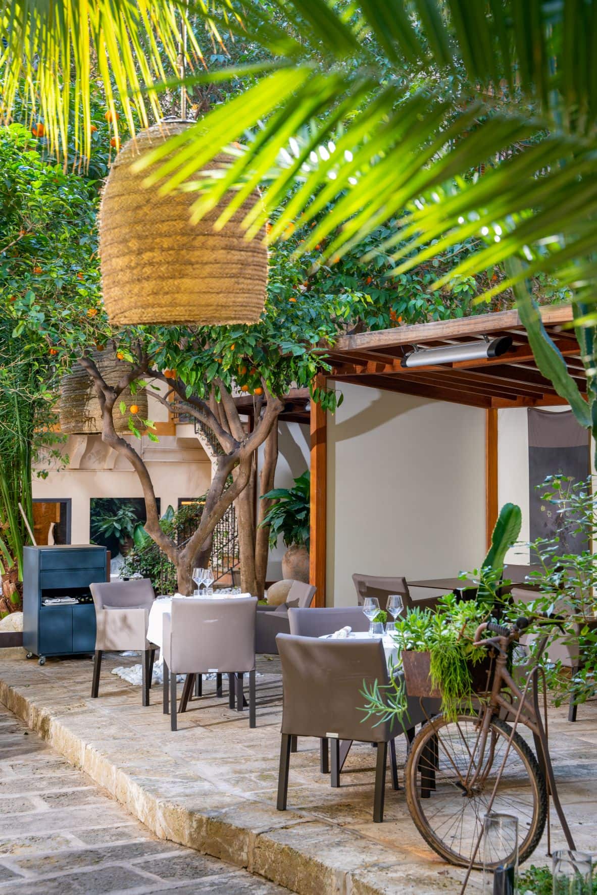 Innenhof des Restaurants Fera in Palma de Mallorca 