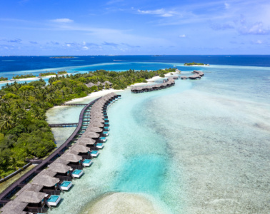 Blick auf das Sheraton Maldives
