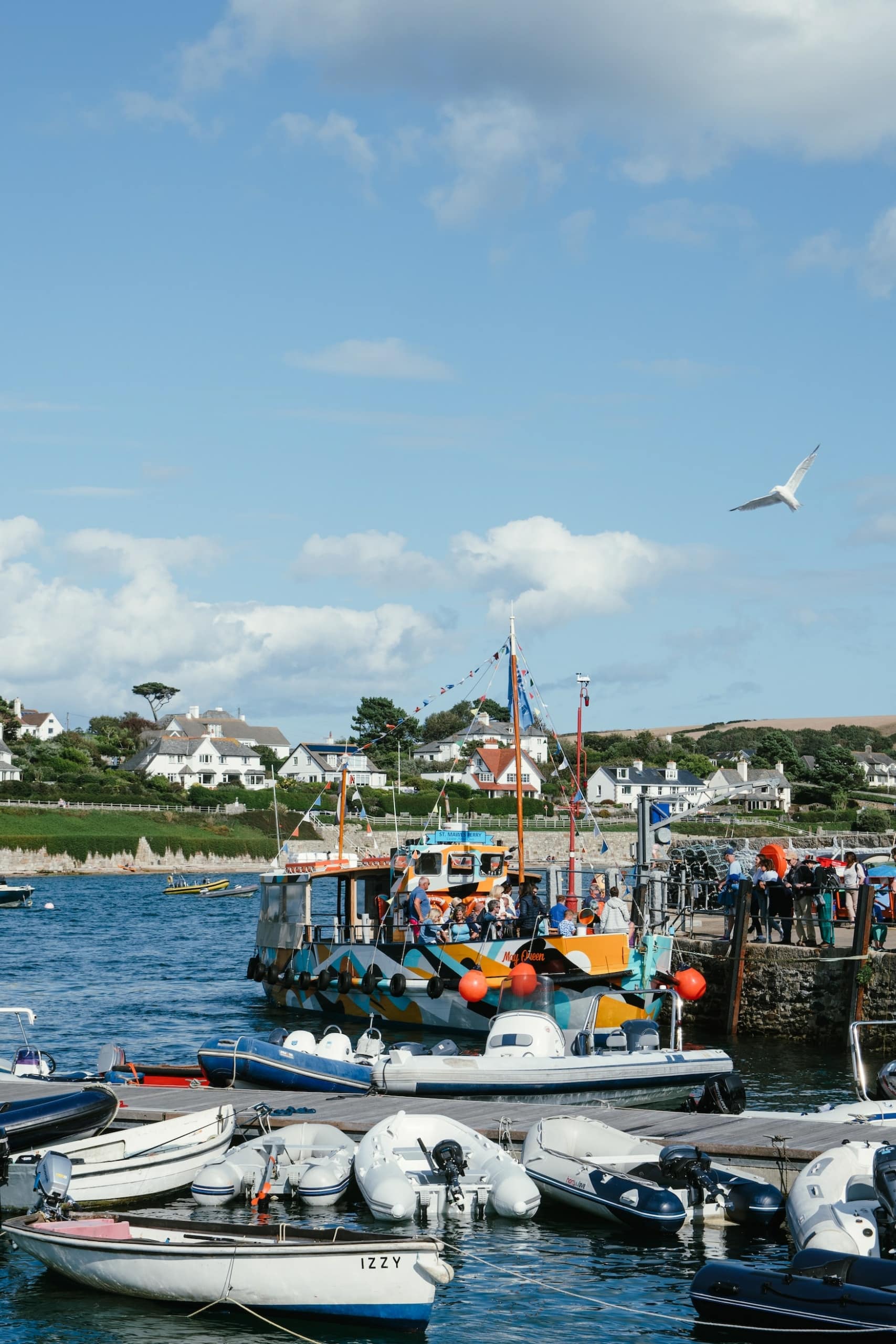 Fischerboote in St. Mawes in Cornwall