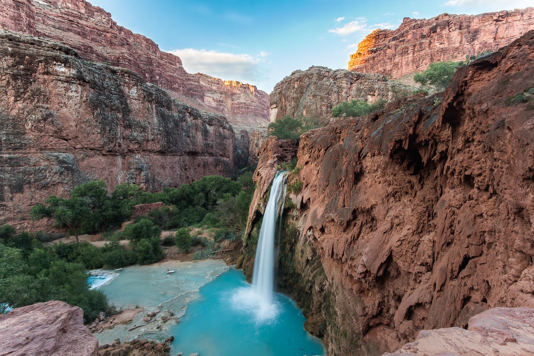 Havasu Falls - Türkisfarbene Wasserfälle in Arizona