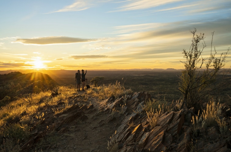 Euro Ridge ist ein landschaftlich sehr reizvoller Teil des Larapinta Trail und bietet hervorragende Aussichten auf die Umgebung von Alice Springs.