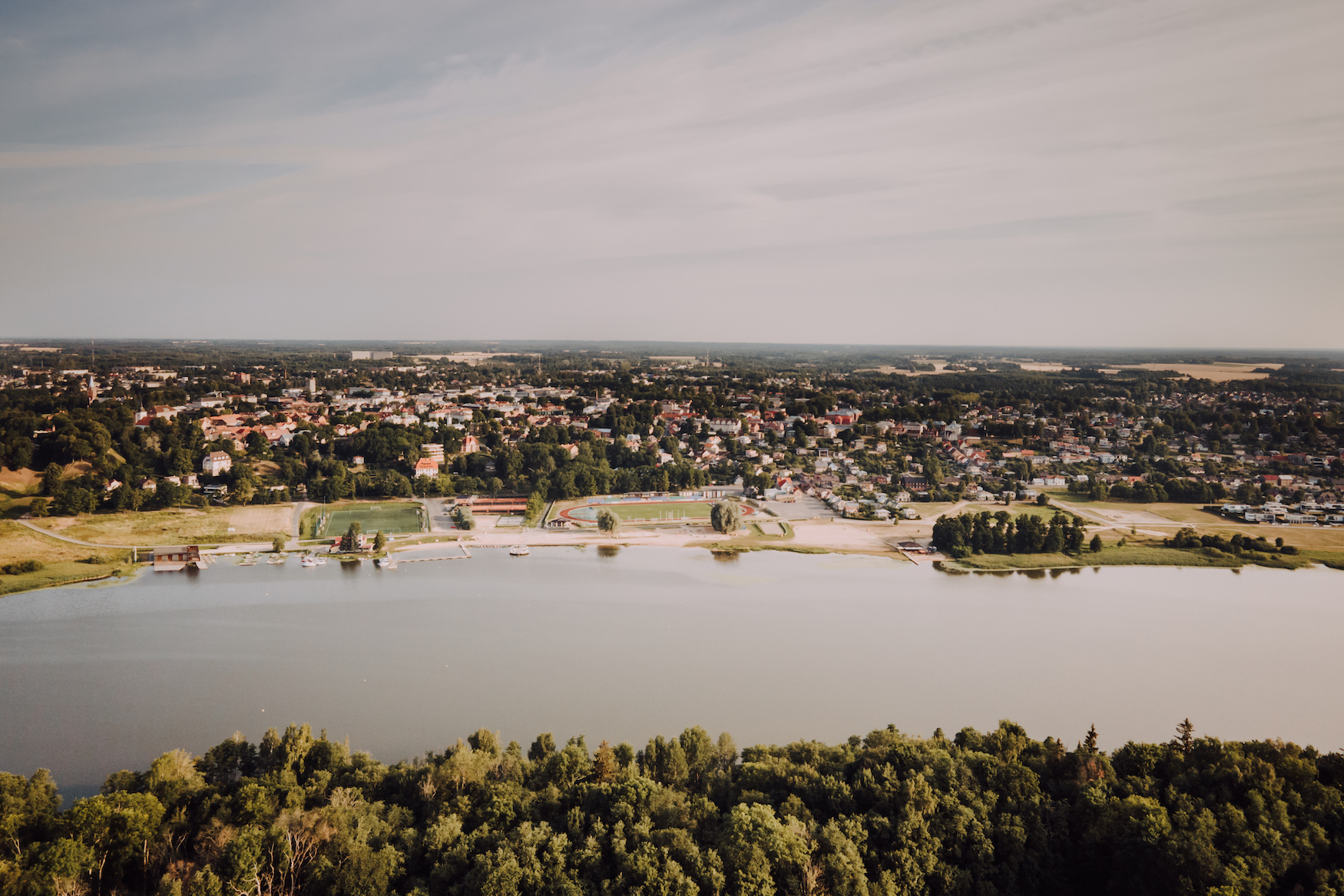 See in Viljandi in Estland im Sommer