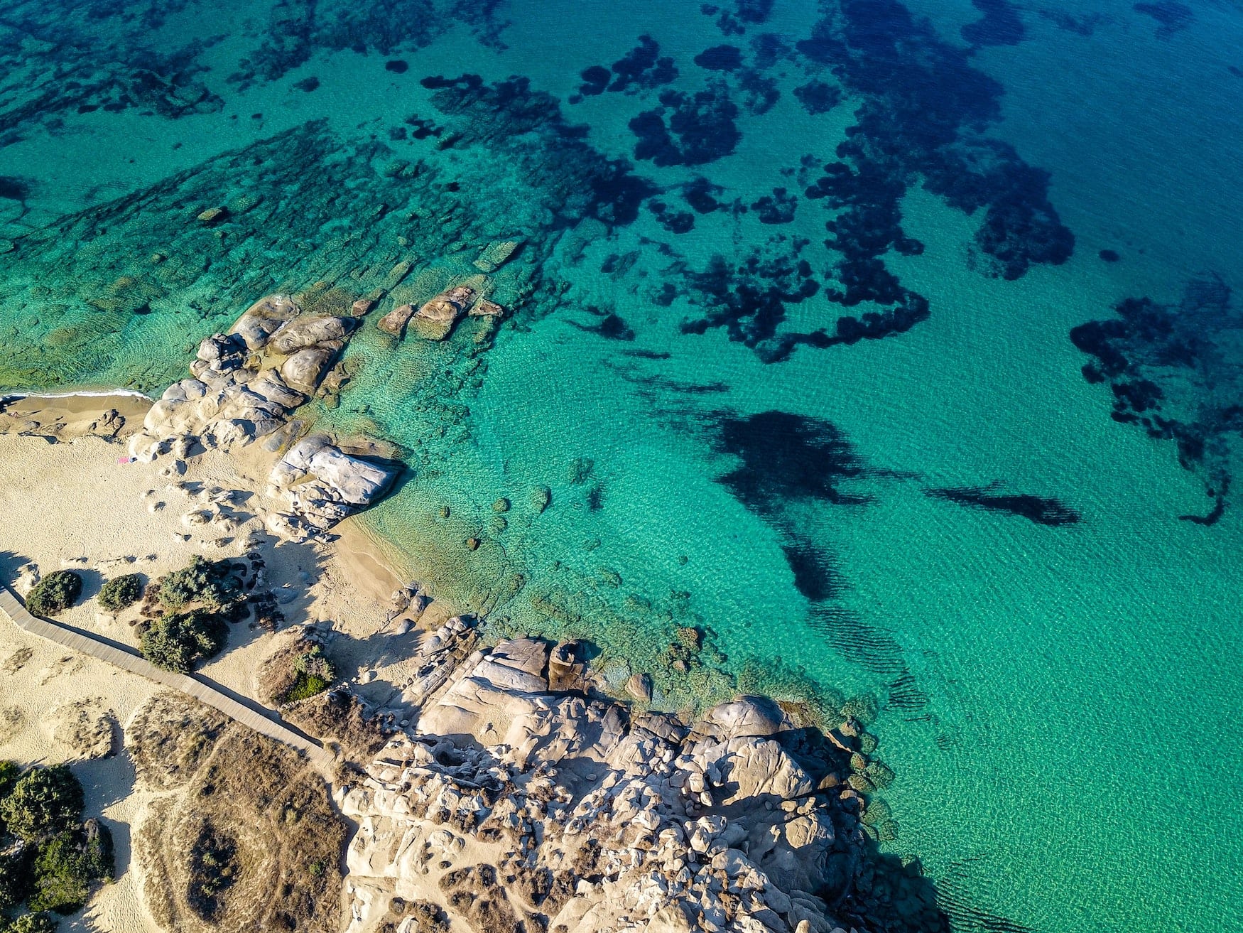 der Strand Plaka auf Naxos in Griechenland