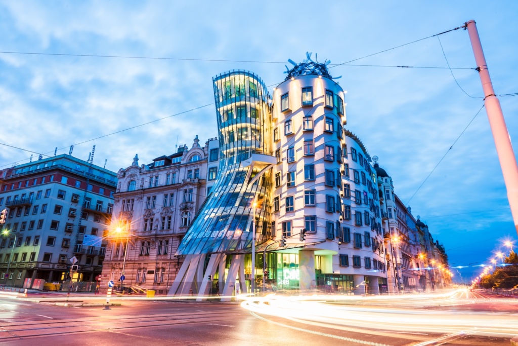 Tanzende Häuser von Gehry in Prag