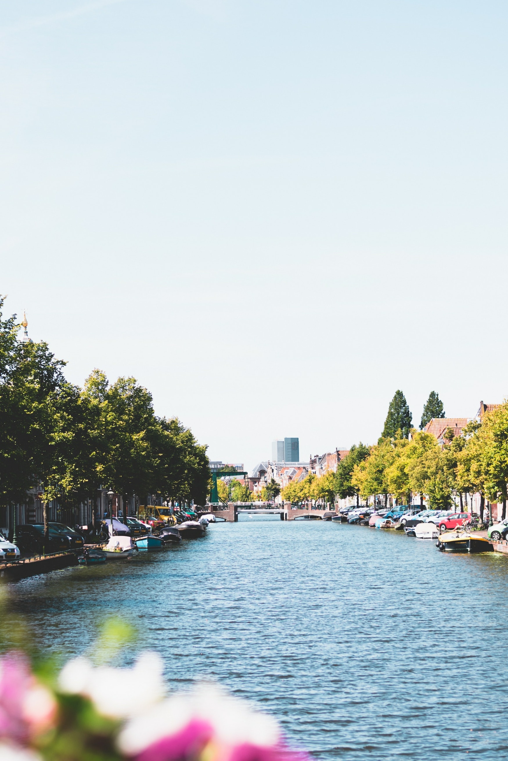 Blick au den Fluss in Leiden