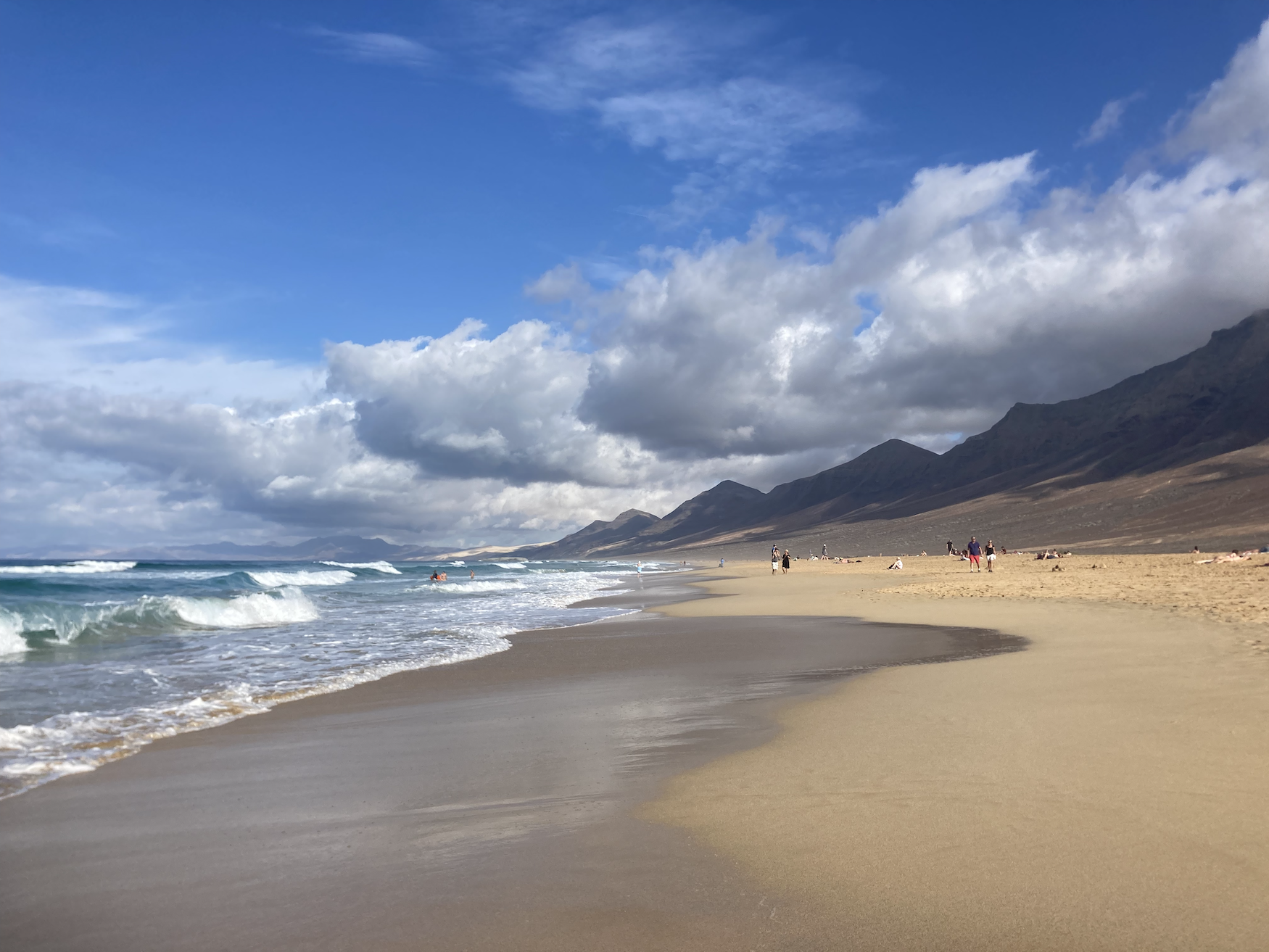 Playa de Cofete auf Fuerteventura, einer unserer Lieblingsstrände der Welt