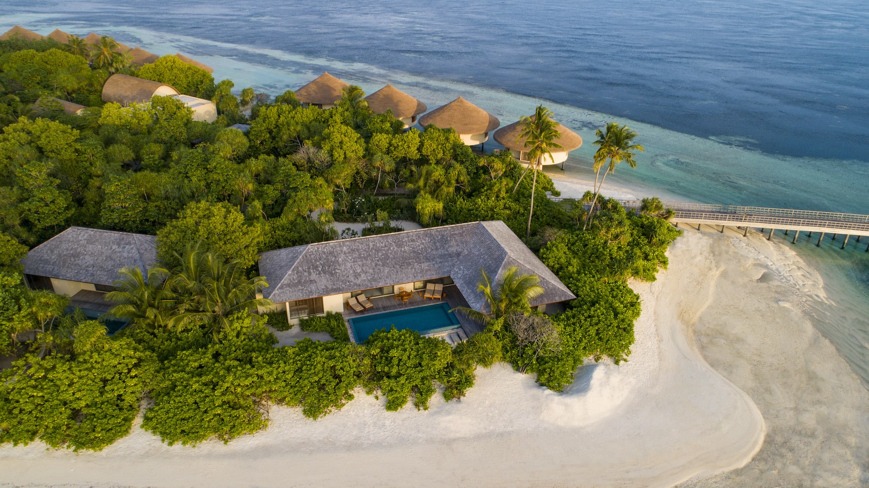 Beach Villa im The Residence Maldive