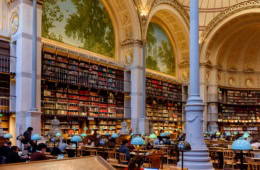 Die Nationalbibliothek in Paris.