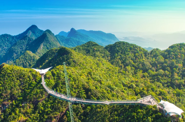 Langkawi Sky Bridge beim Urlaub in Malaysia