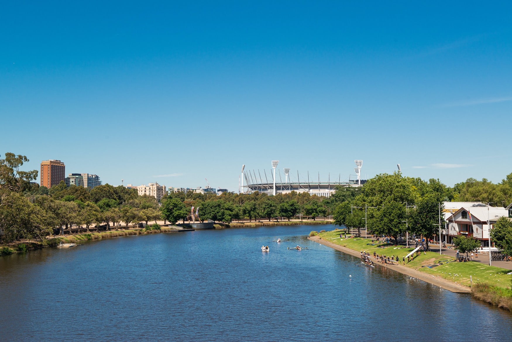 der Yarra River in Melbourne