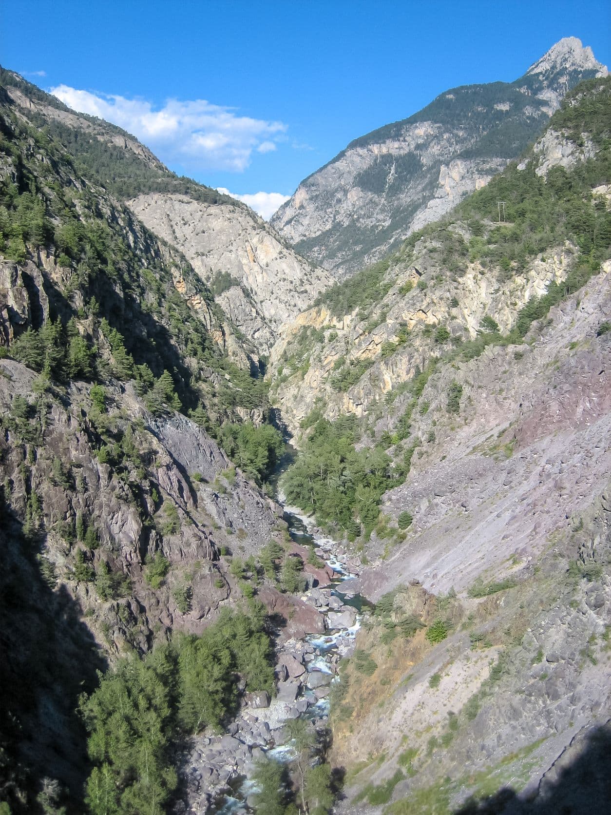 Schlucht Combe du Queyras in den französischen Alpen 