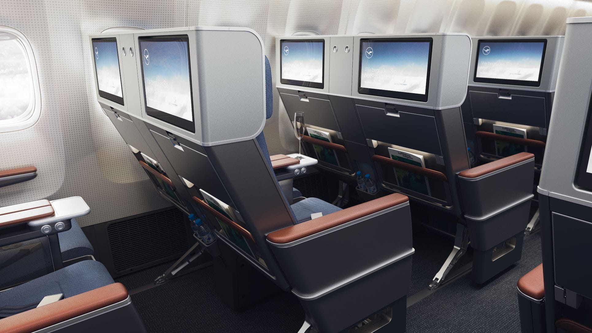 Neue Lufthansa-Sitze Langstrecke Economy Premium 
