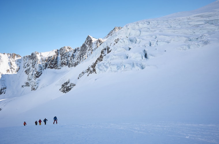eine Skitour im Pitztal in Österreich
