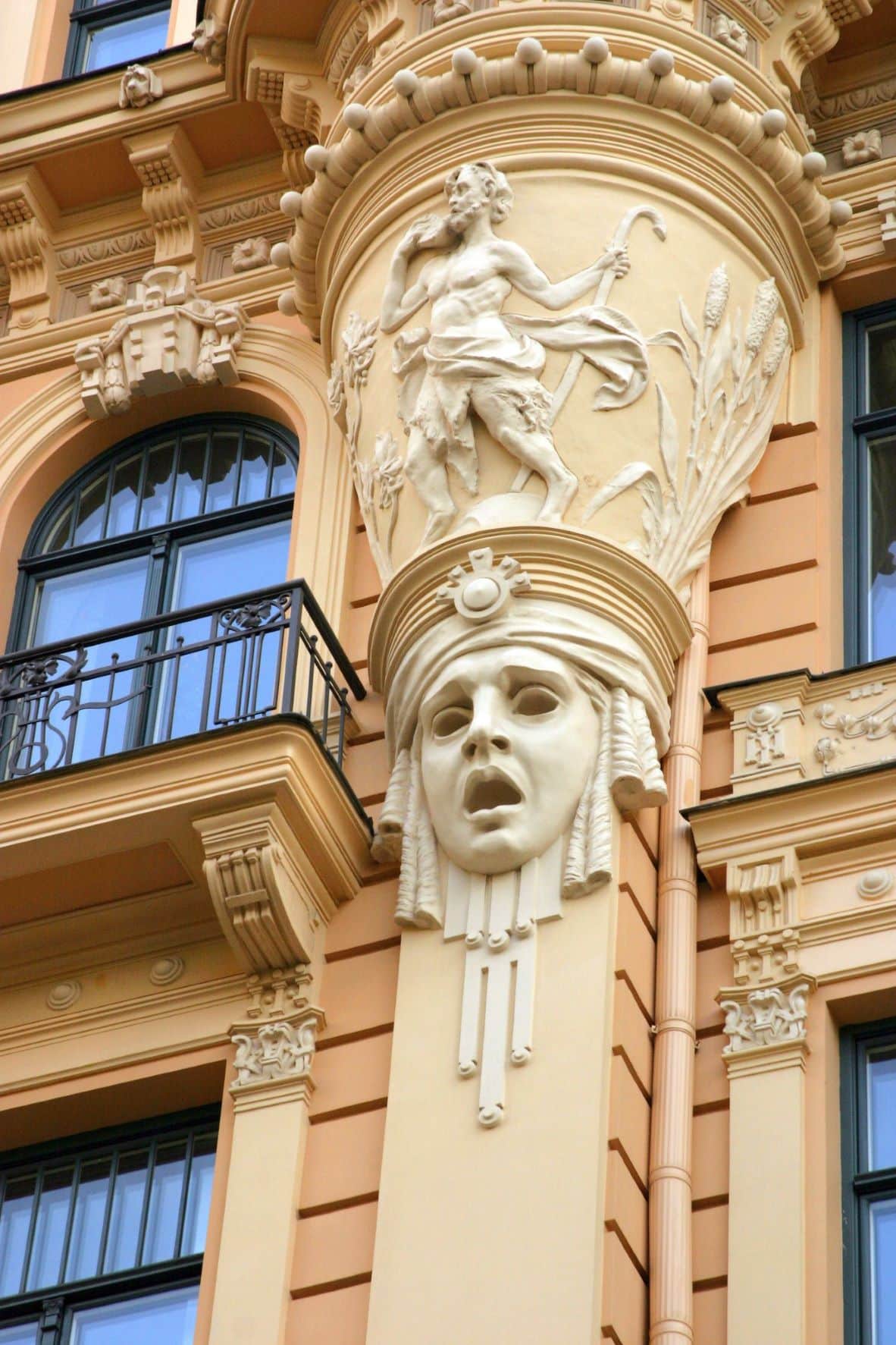 Jugendstil-Architektur in Riga, Lettland 