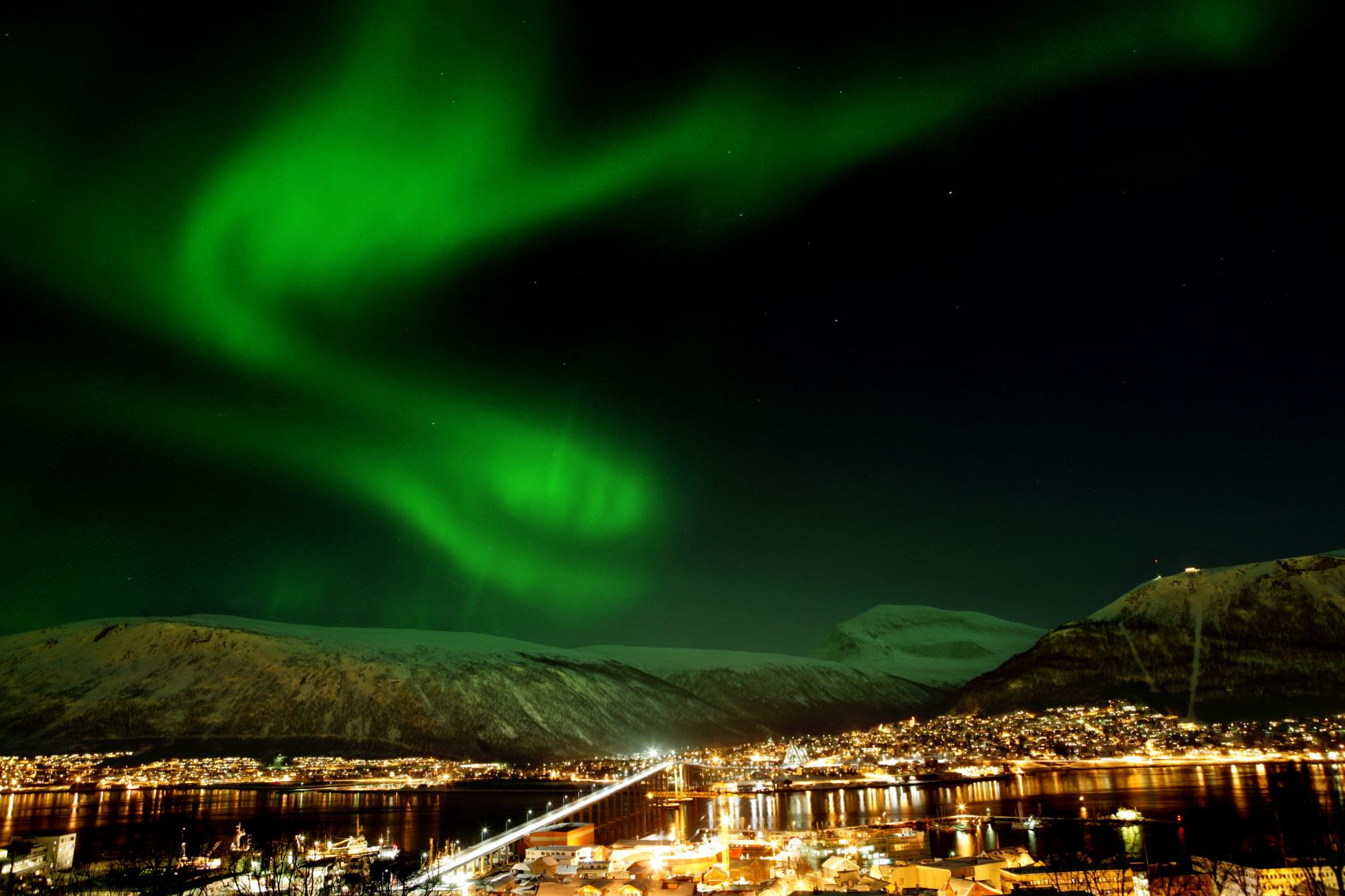 Nordlichter über Tromso, Norwegen 