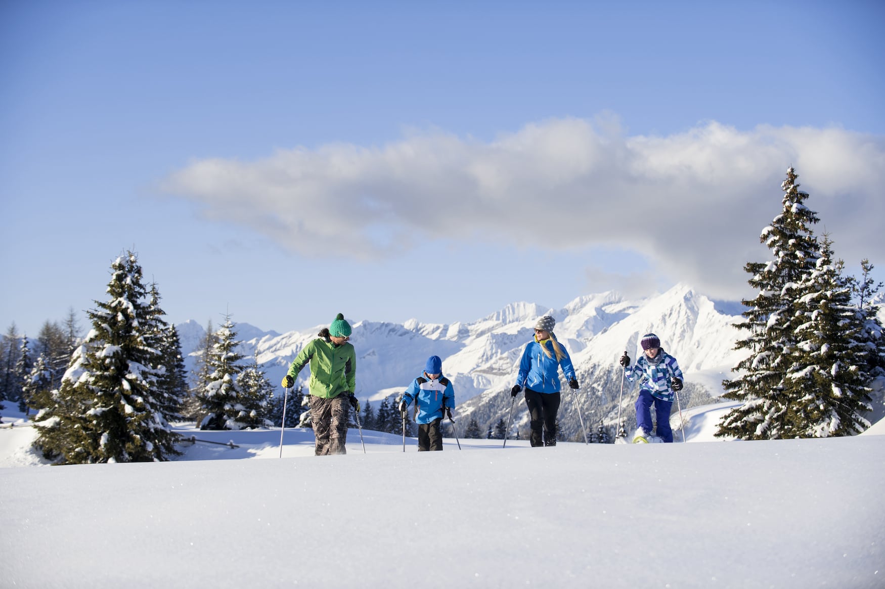 Winterwandern in den Alpen