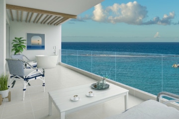 Balkon mit Blick aufs Meer im neuen Sandals Resort
